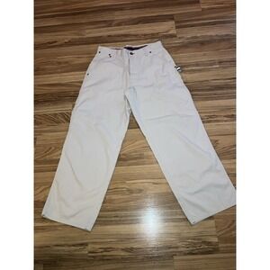Tommy Hilfiger Pants Mens 31x30 Khaki Cargo‎ Vintage Y2K Baggy Skater Streetwear
